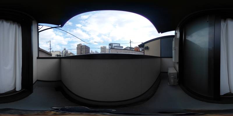 パノラマ画像バルコニー