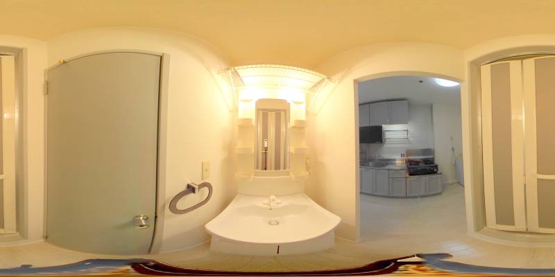 パノラマ画像洗面所