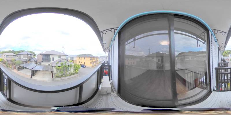 パノラマ画像バルコニー