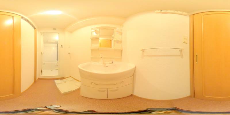 パノラマ画像洗面所