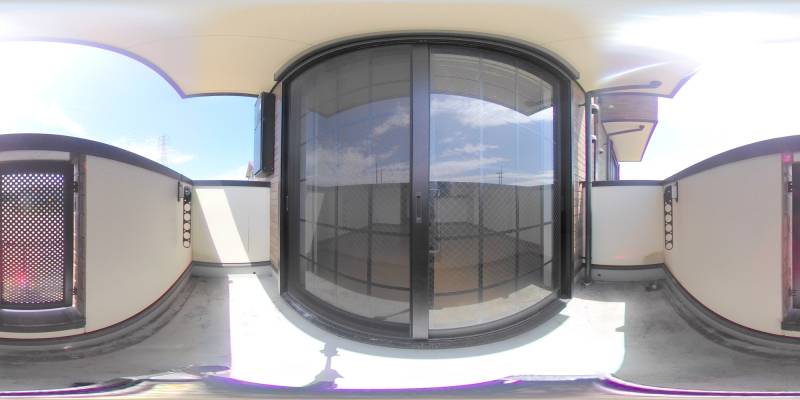 パノラマ画像バルコニー