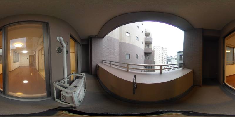 パノラマ画像バルコニー