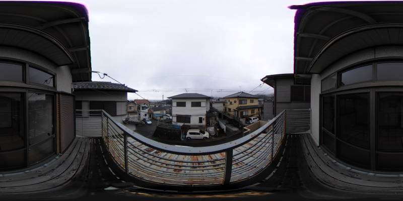 パノラマ画像バルコニー