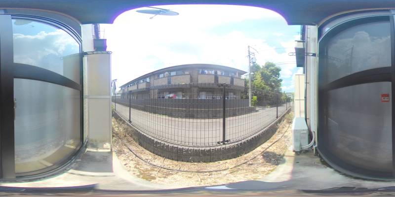 パノラマ画像バルコニー