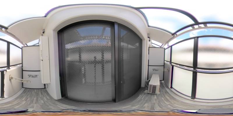 パノラマ画像バルコニー