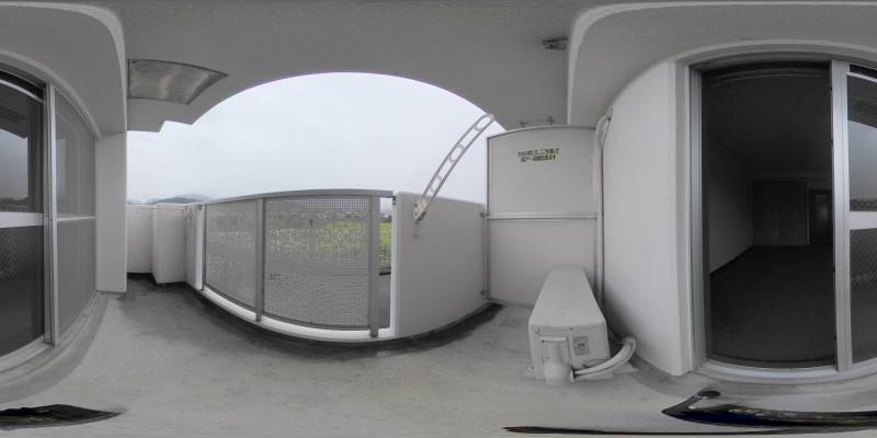 パノラマ画像バルコニー