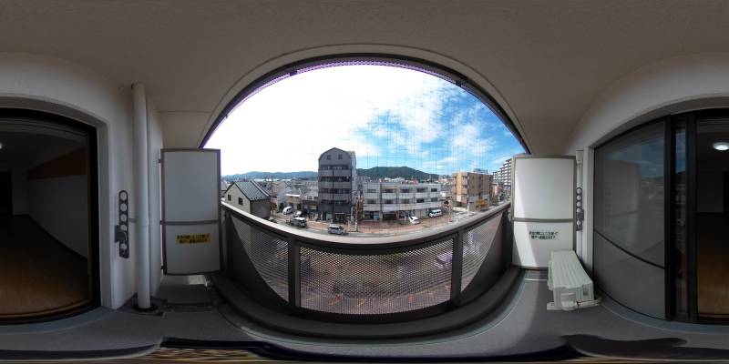 パノラマ画像バルコニー