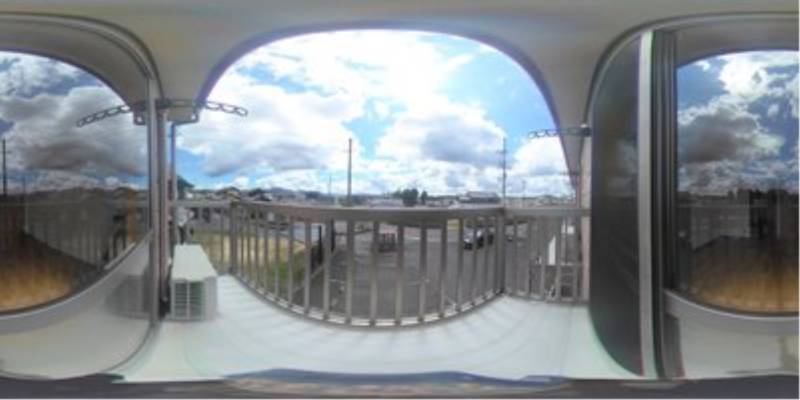 パノラマ画像バルコニー