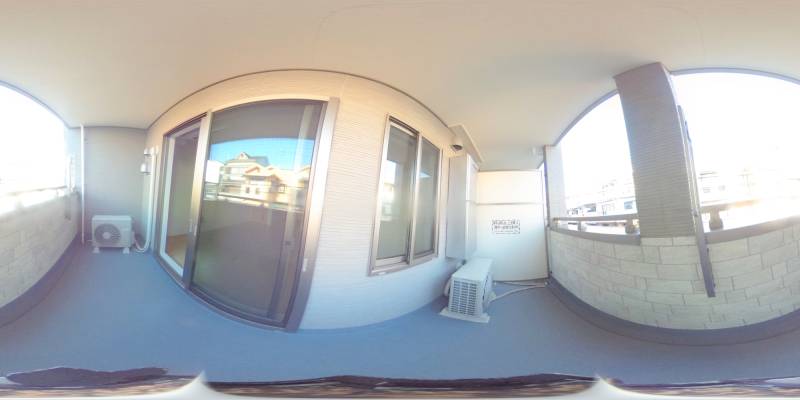 パノラマ画像バルコニー