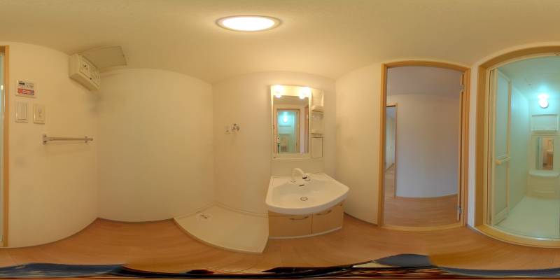 パノラマ画像洗面所