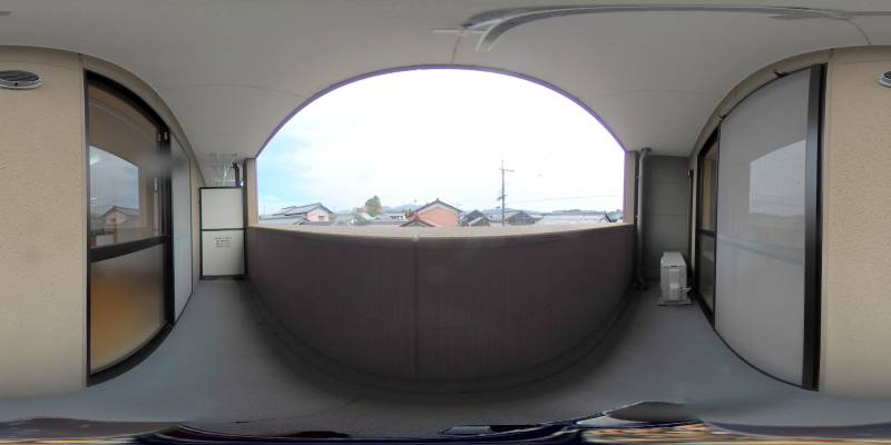 パノラマ画像バルコニー