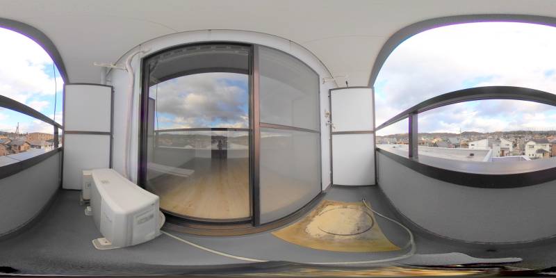 パノラマ画像バルコニー