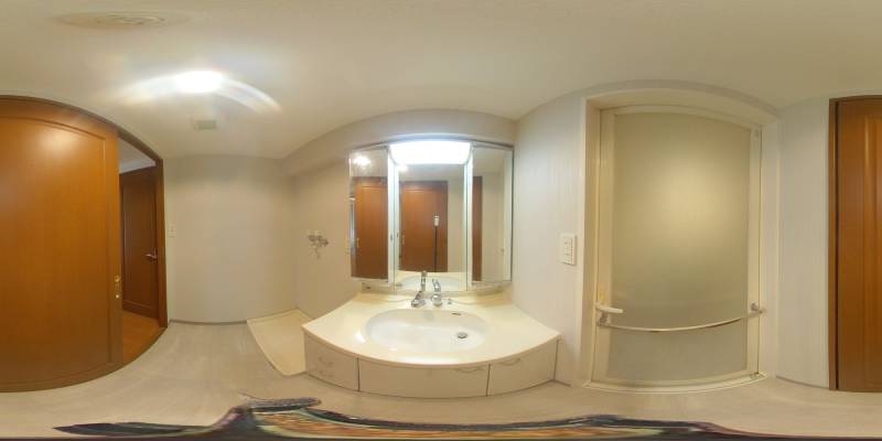 パノラマ画像洗面所