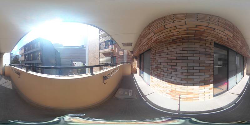 パノラマ画像バルコニー