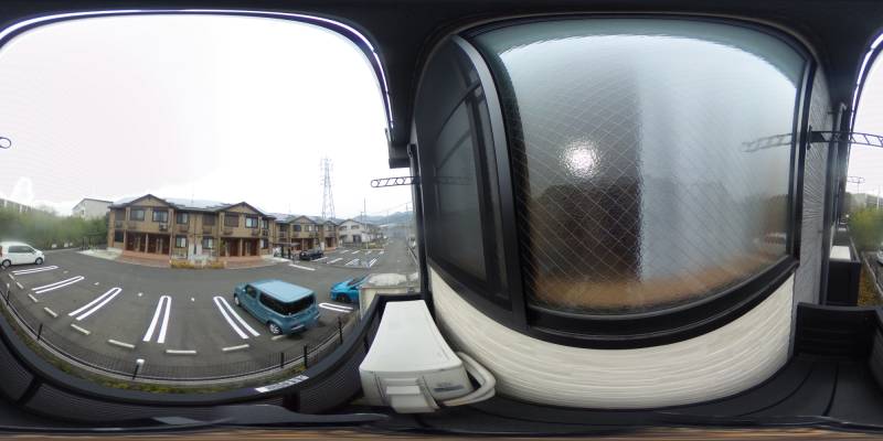 パノラマ画像バルコニー