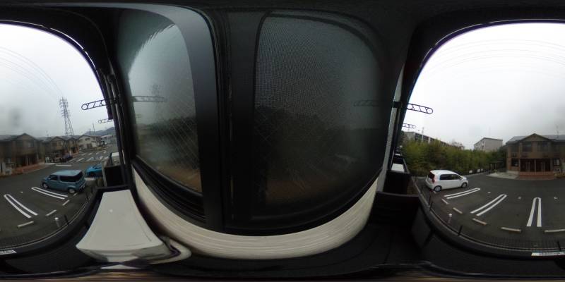 パノラマ画像バルコニー