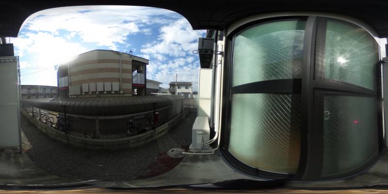 パノラマ画像バルコニー