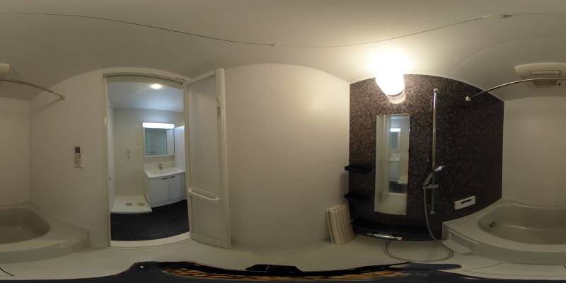 パノラマ画像バスルーム