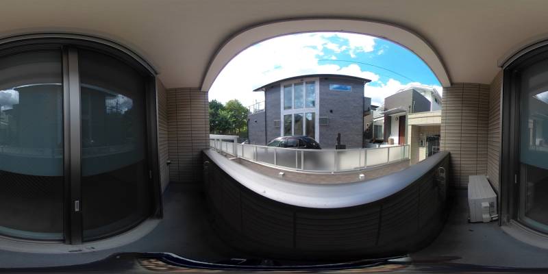 パノラマ画像バルコニー