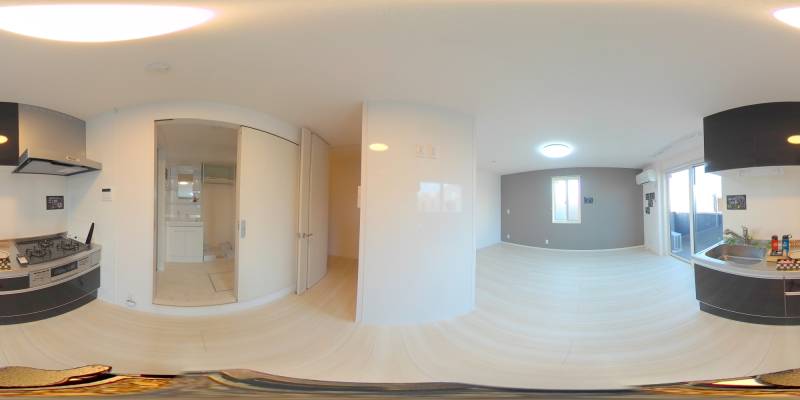 パノラマ画像キッチン