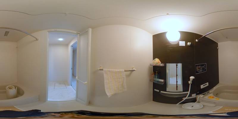 パノラマ画像バスルーム