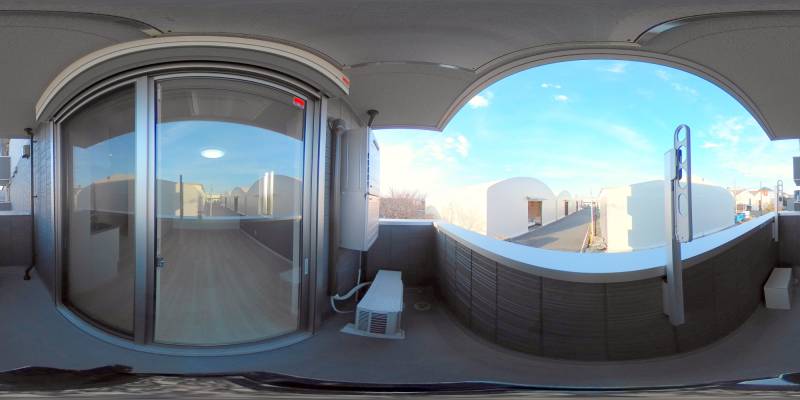 パノラマ画像バルコニー