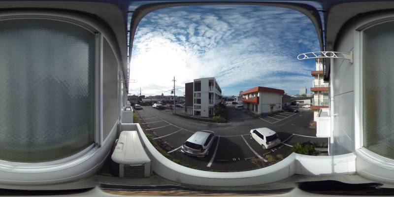 パノラマ画像バルコニー