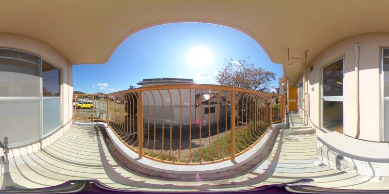 パノラマ画像バルコニー