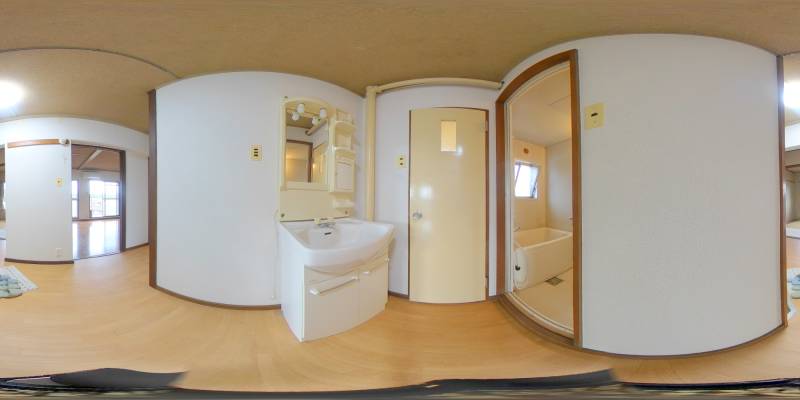 パノラマ画像洗面所