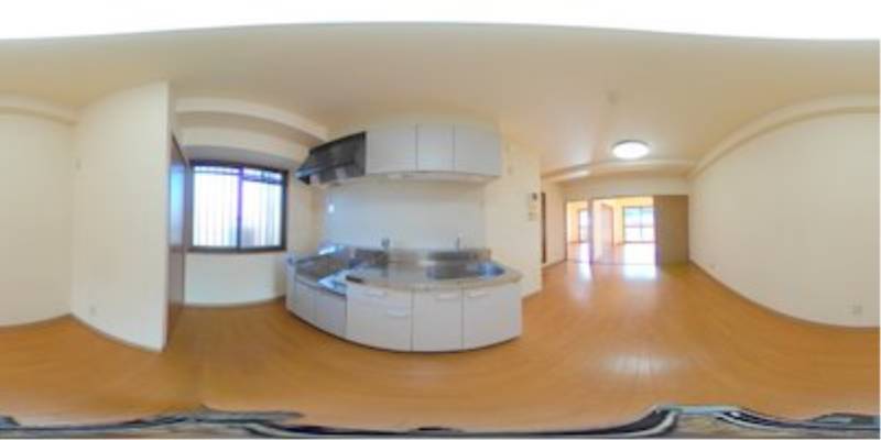 パノラマ画像キッチン