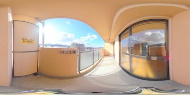 パノラマ画像バルコニー