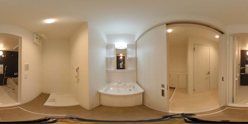 パノラマ画像洗面所