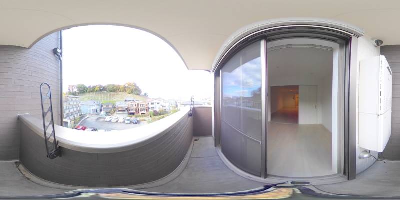 パノラマ画像バルコニー