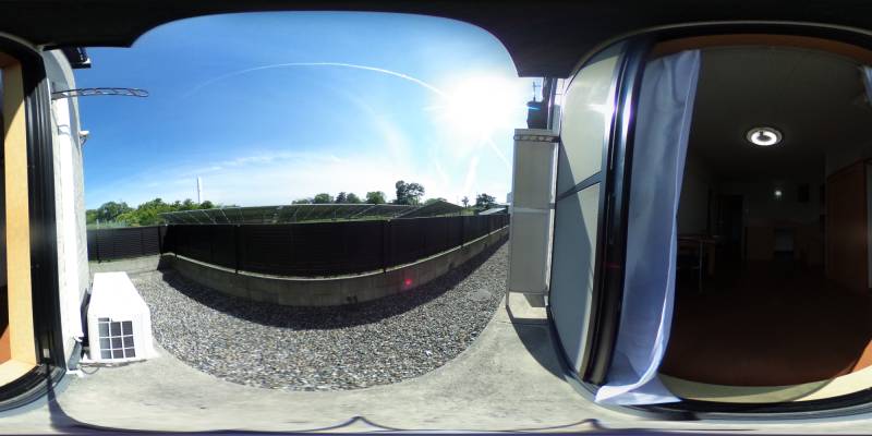 パノラマ画像庭