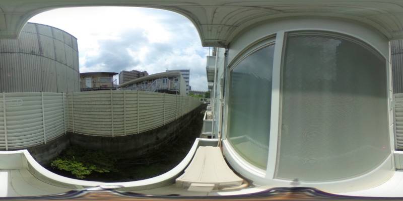 パノラマ画像バルコニー