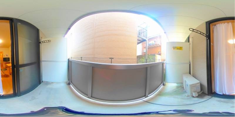 パノラマ画像バルコニー