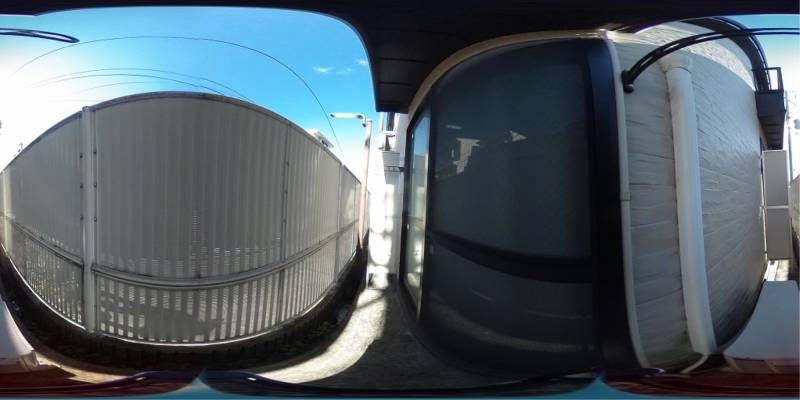 パノラマ画像バルコニー