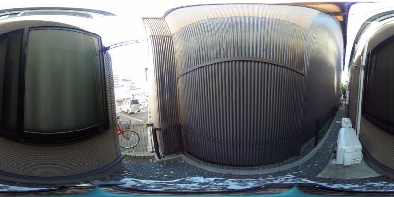 パノラマ画像バルコニー