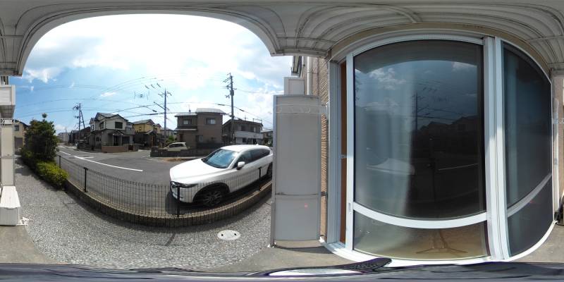パノラマ画像バルコニー