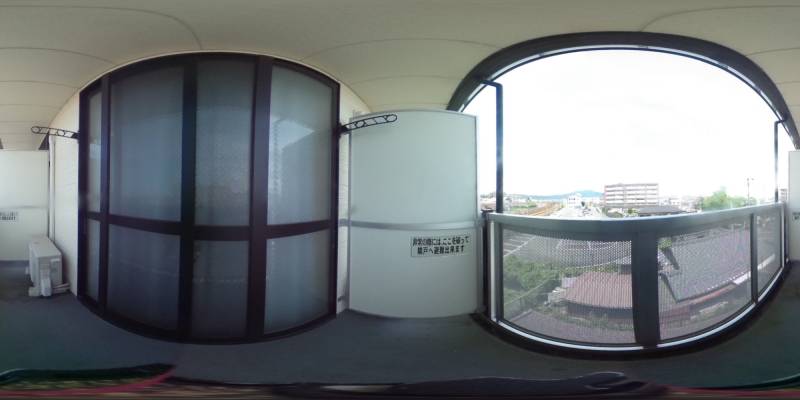 パノラマ画像バルコニー