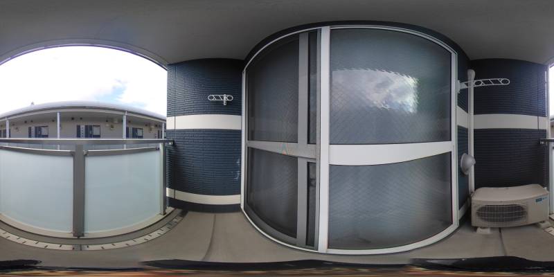 パノラマ画像バルコニー