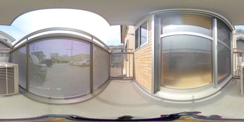 パノラマ画像バルコニー