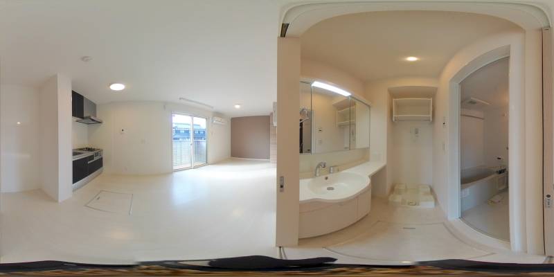 パノラマ画像バスルーム