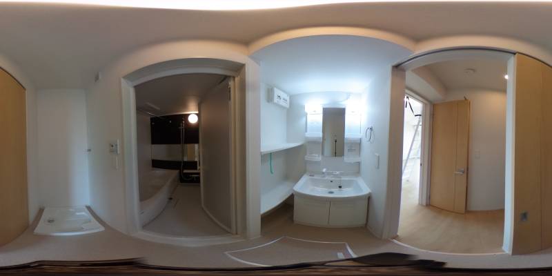 パノラマ画像洗面所