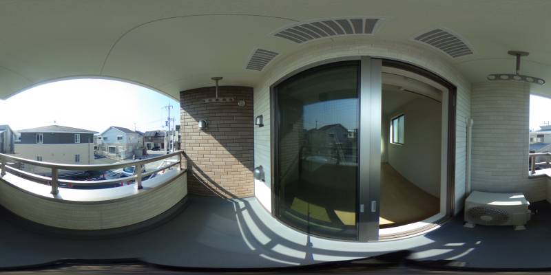 パノラマ画像バルコニー