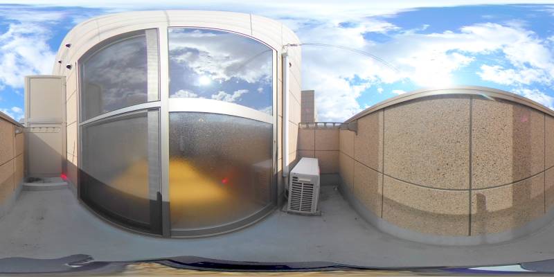 パノラマ画像バルコニー