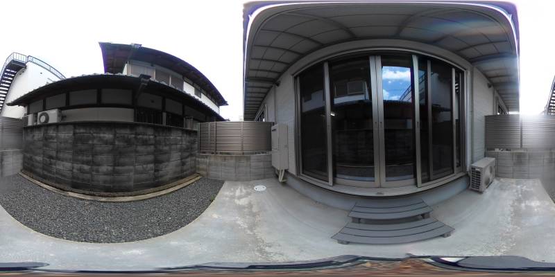 パノラマ画像バルコニー