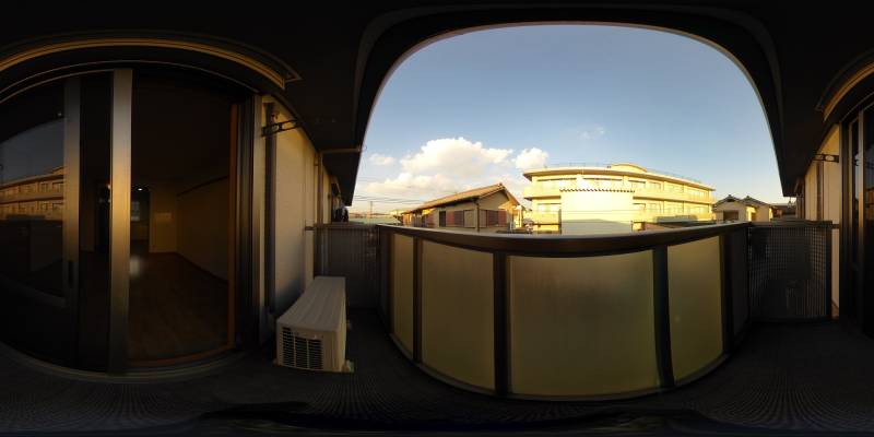 パノラマ画像バルコニー