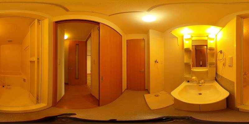 パノラマ画像洗面所