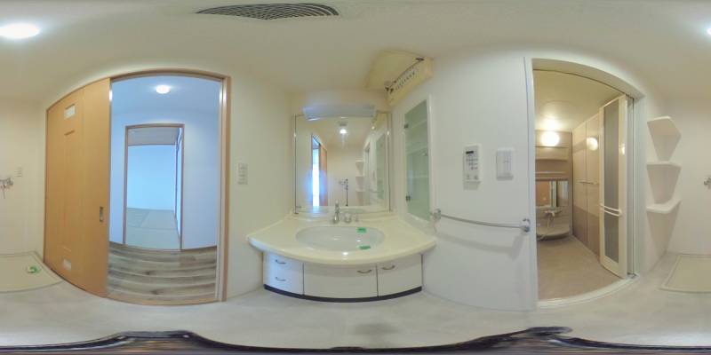 パノラマ画像洗面所